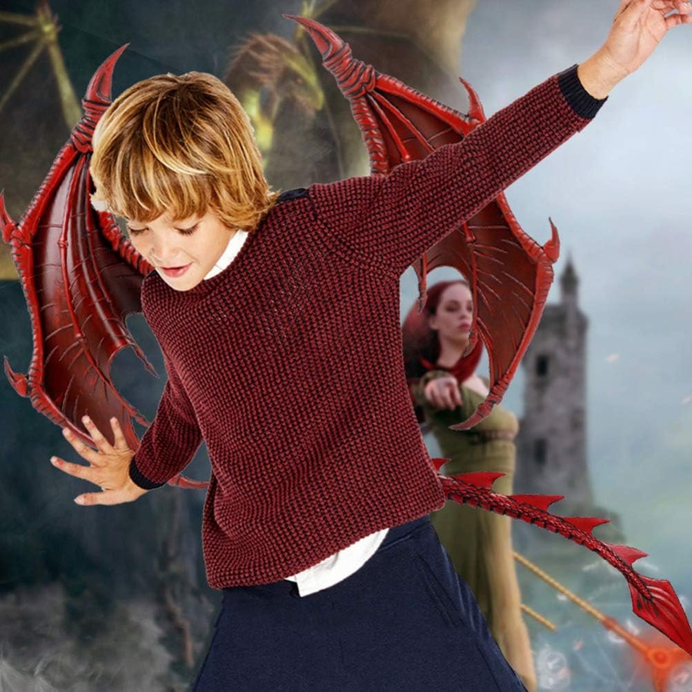 Raxiva-halloween 3d dragon wings costume fun