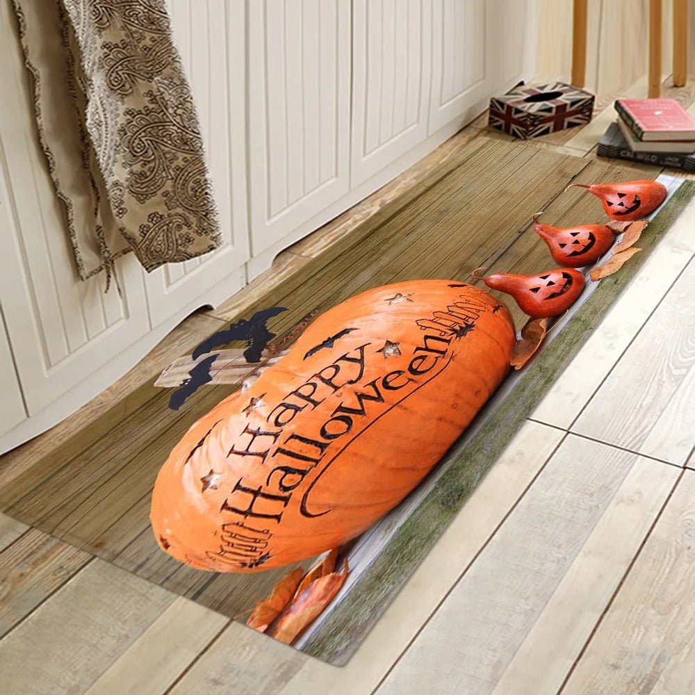 Raxiva-halloween bathroom rug set water absorbent anti slip floor mat
