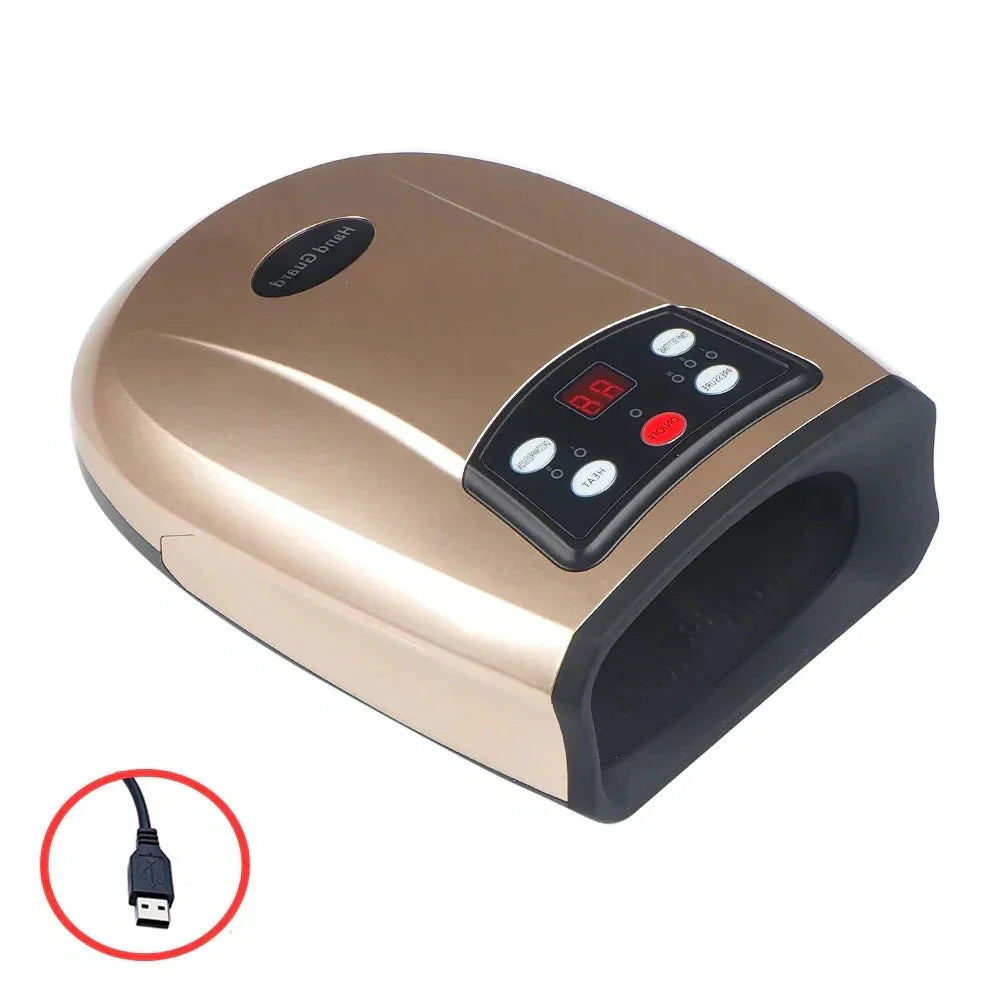Raxiva-heated hand massager arthritis physiotherapy pressotherapy palm air compression device