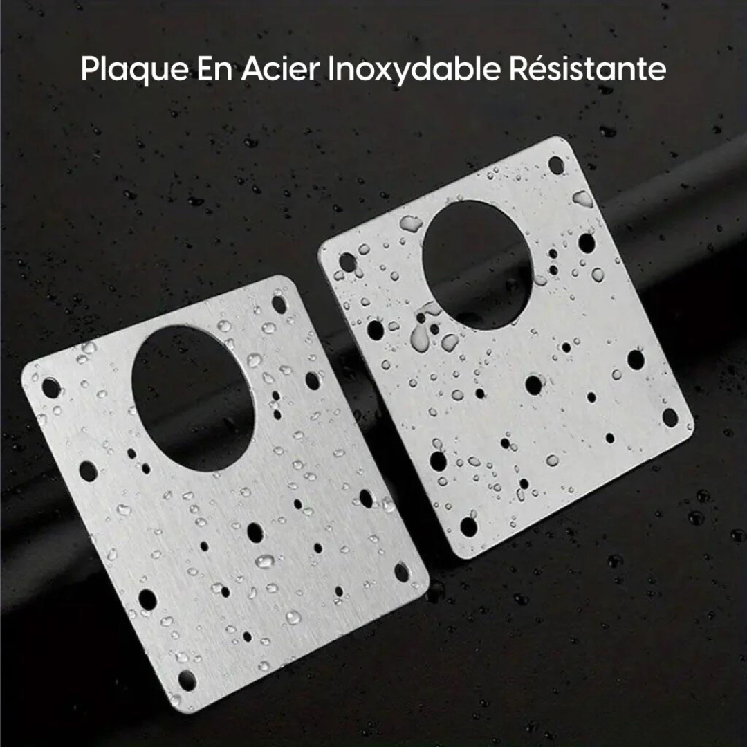Raxiva-fixarmoire kit reparation charnieres acier inoxydable 4 pcs