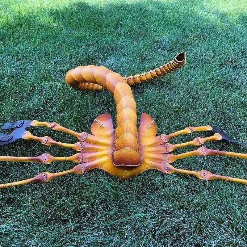 Raxiva-horror rubber scary half face bug mask halloween alien costume scorpion party prop