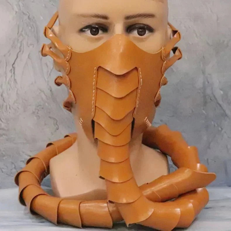 Raxiva-horror rubber scary half face bug mask halloween alien costume scorpion party prop