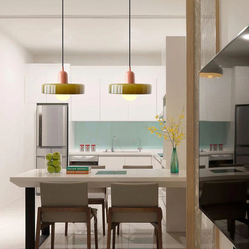 Raxiva-suspension design verre elegante moderne eclairer interieur
