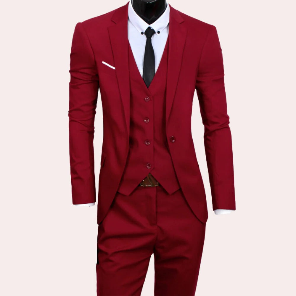 Raxiva-3 piece mens suit