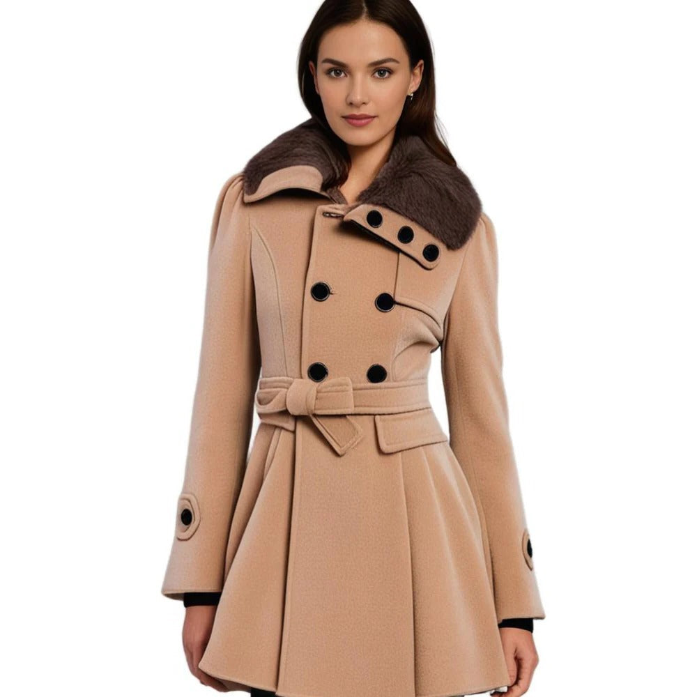 Raxiva-warm long winter coat women
