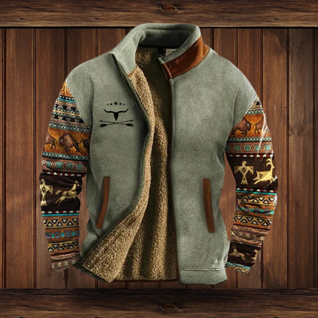 Raxiva-mens fleece jacket for outdoor activities