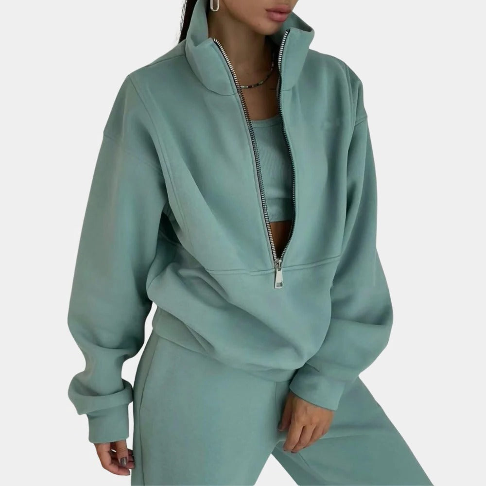 Raxiva-womens two piece sweatsuit