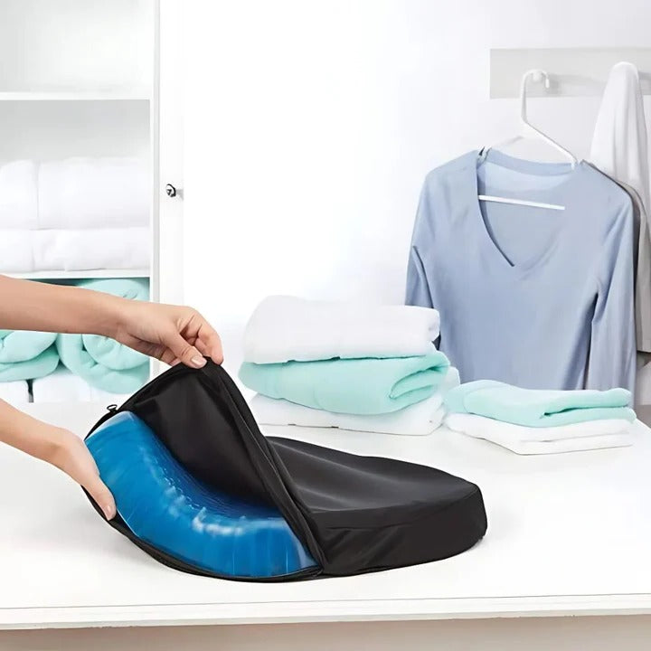 Raxiva-orthopedic gel seat cushion pressure relief tailbone lower back support office car wheelchair