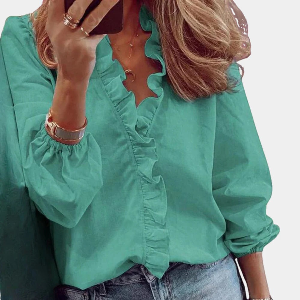 Raxiva-elegant trendy womens blouse
