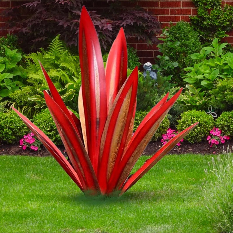 Raxiva-agave americana metal decor plant