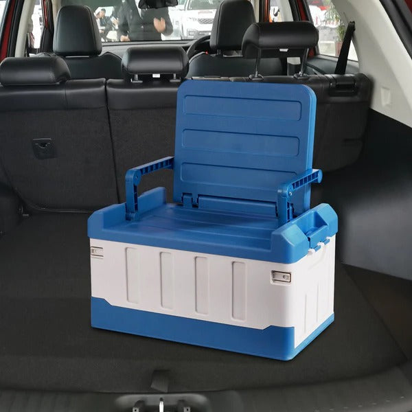 Raxiva-spacious indoor outdoor collapsible trunk storage bin with seat