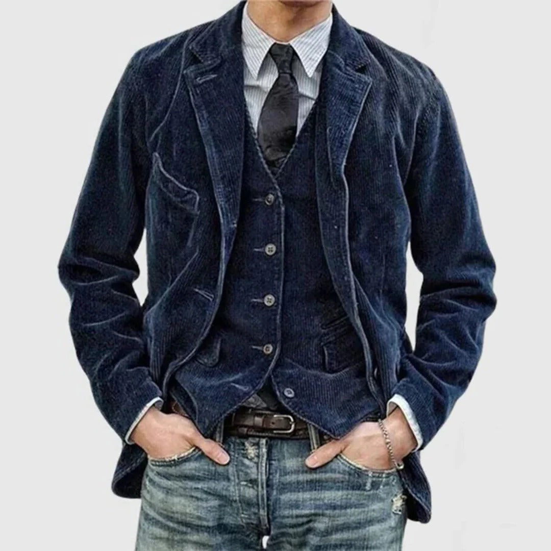 Raxiva-mens corduroy coat
