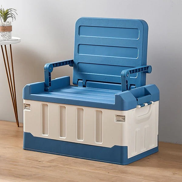 Raxiva-spacious indoor outdoor collapsible trunk storage bin with seat