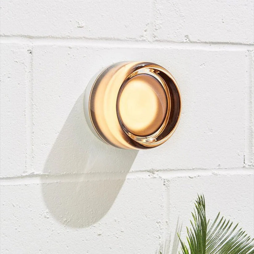 Raxiva-modern dimple glass led wall light