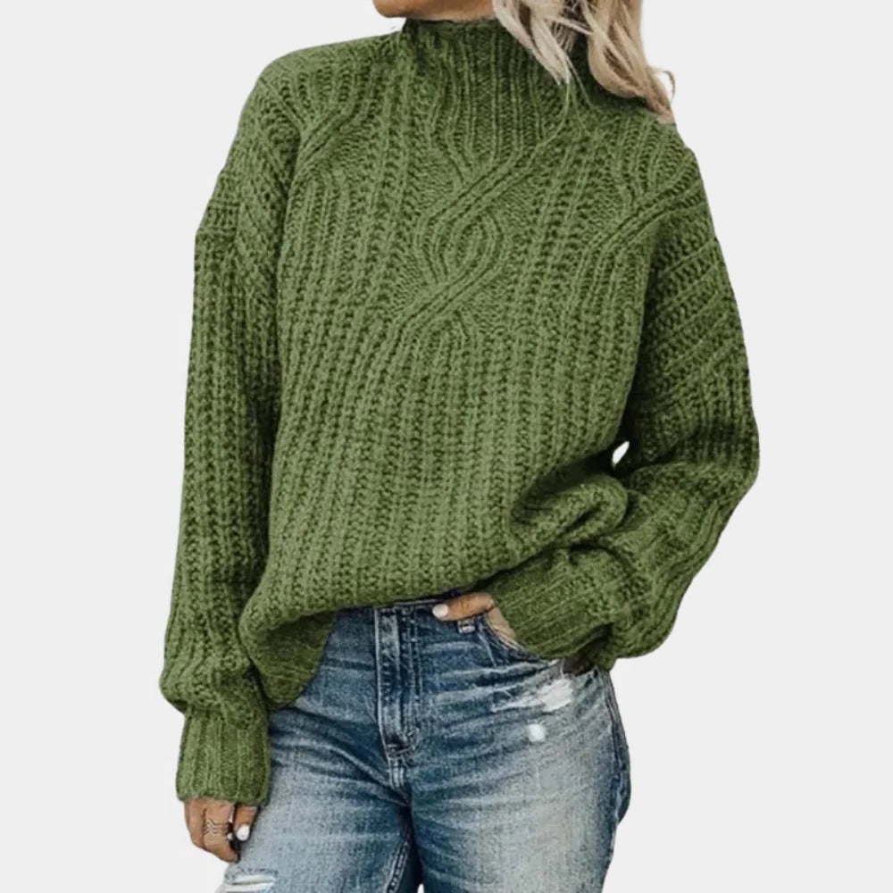Raxiva-soft knitted sweater for women