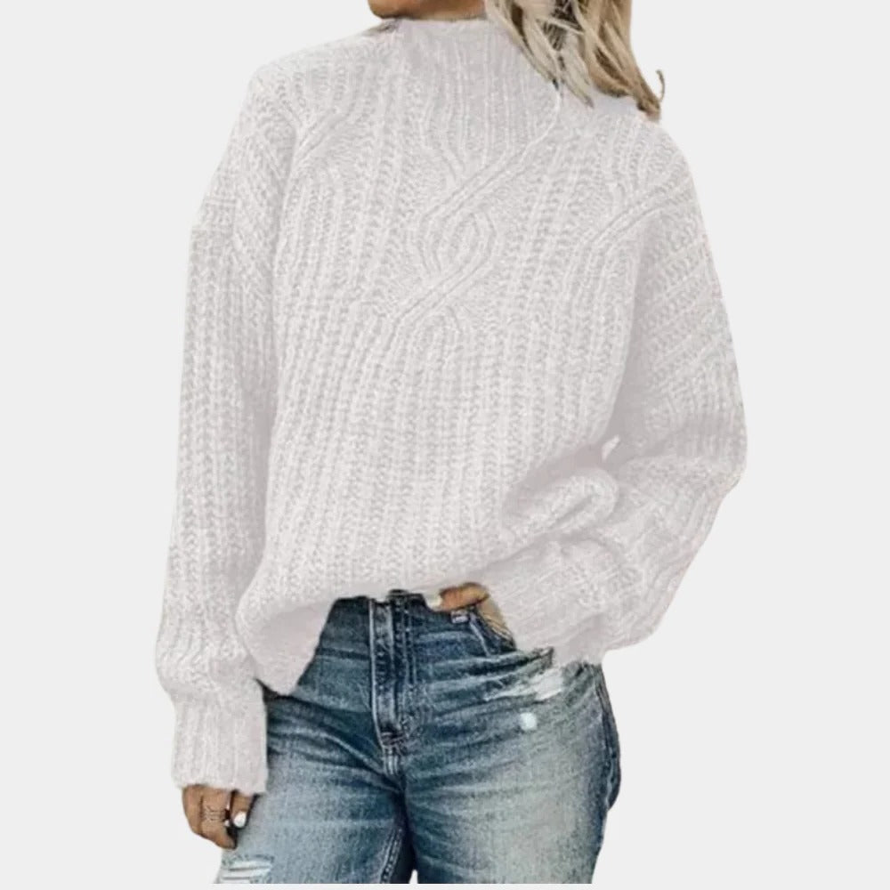 Raxiva-soft knitted sweater for women