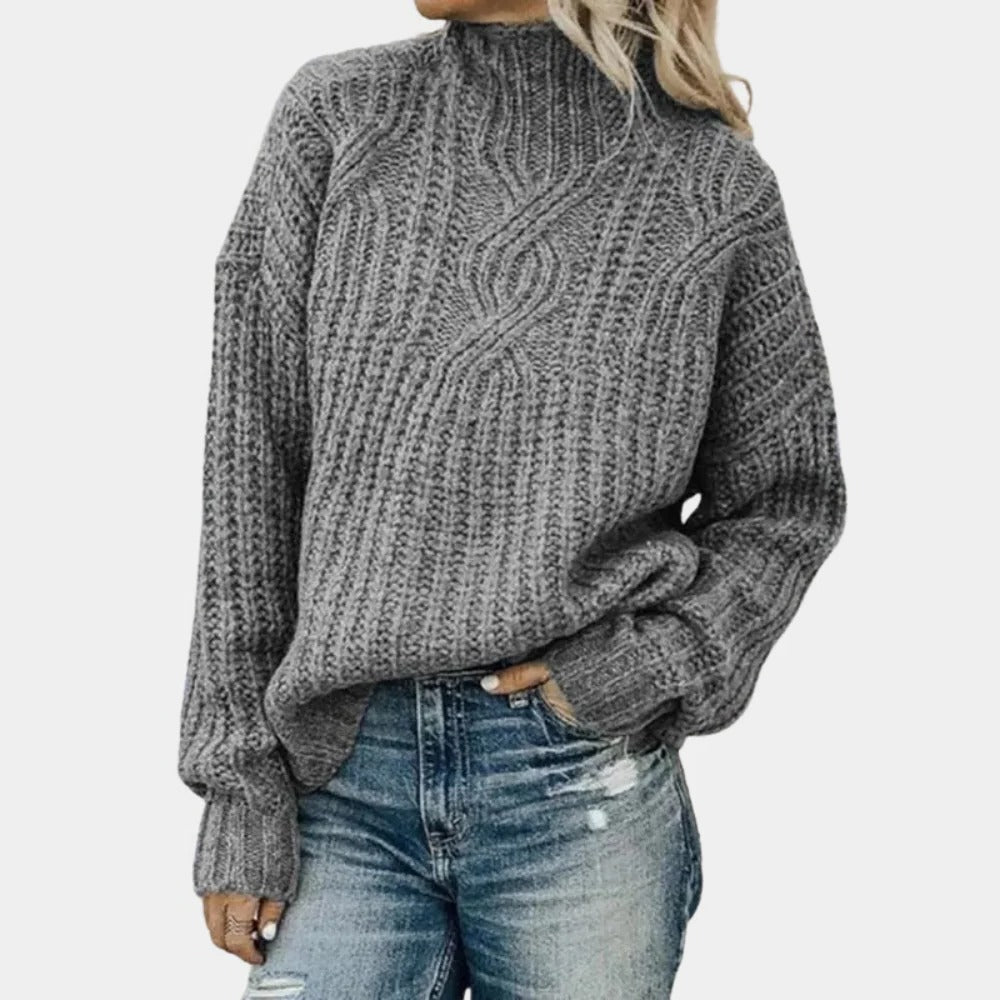 Raxiva-soft knitted sweater for women