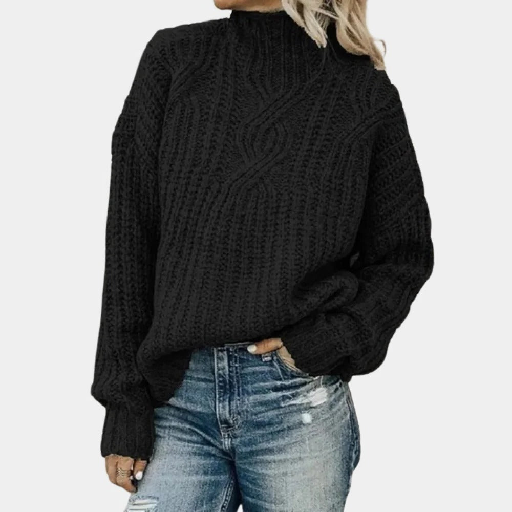 Raxiva-soft knitted sweater for women