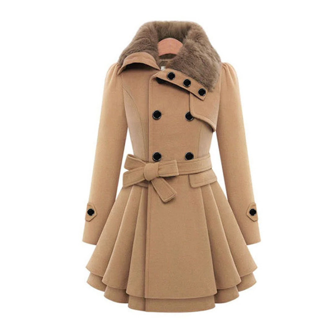Raxiva-warm long winter coat women