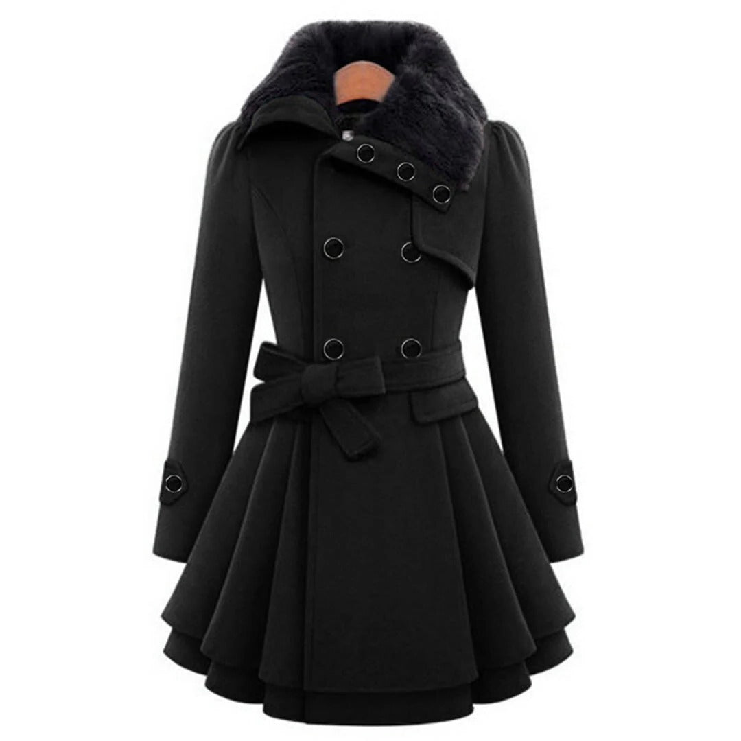Raxiva-warm long winter coat women
