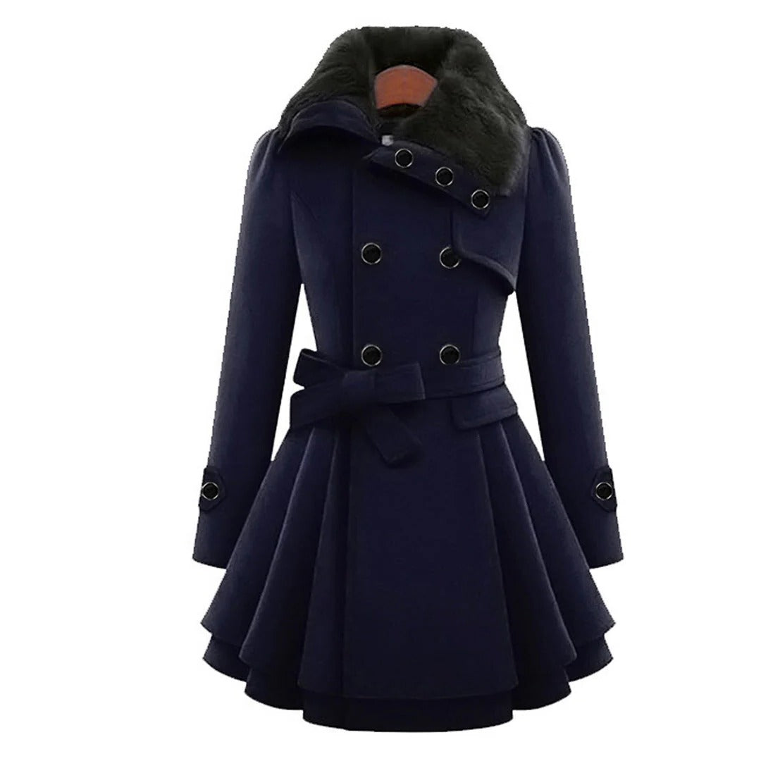 Raxiva-warm long winter coat women