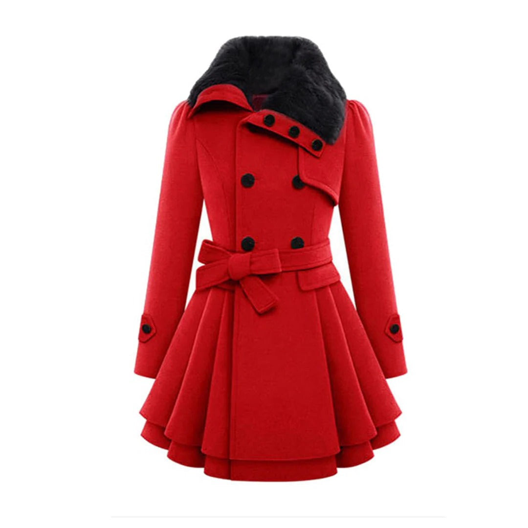 Raxiva-warm long winter coat women