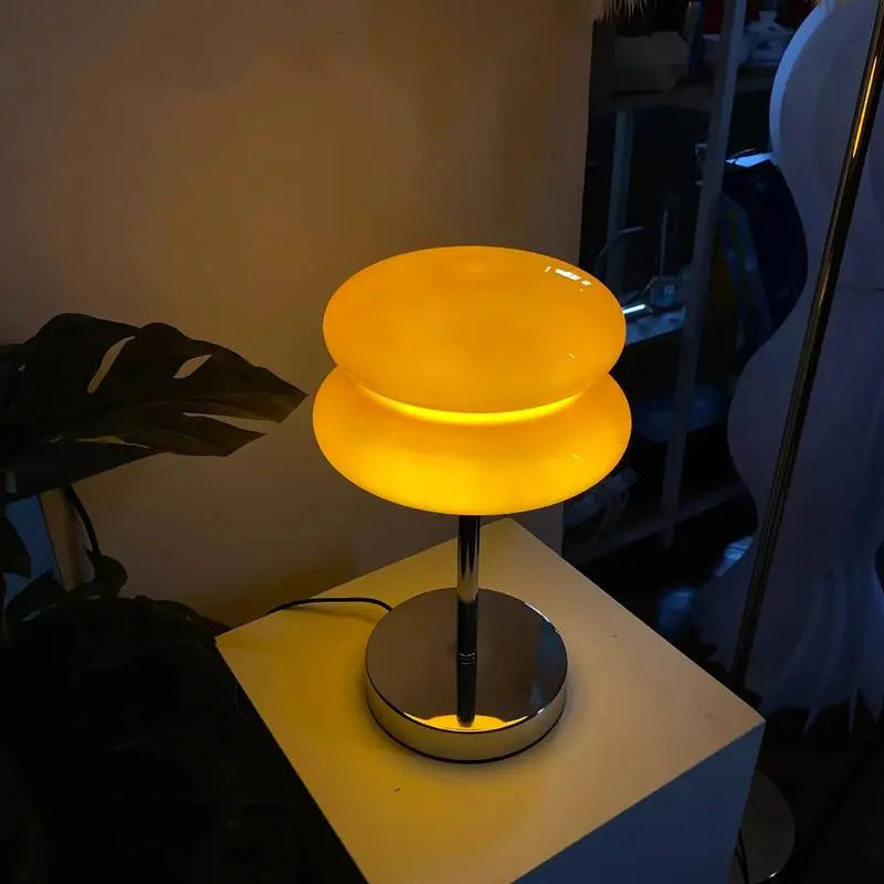 Raxiva-lampe chevet minimaliste verre charme retro elegance intemporelle