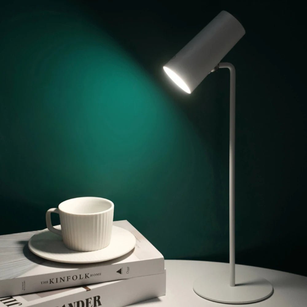 Raxiva-led desk lamp dimmable touch control usb powered table light reading relaxing cozy ambiance
