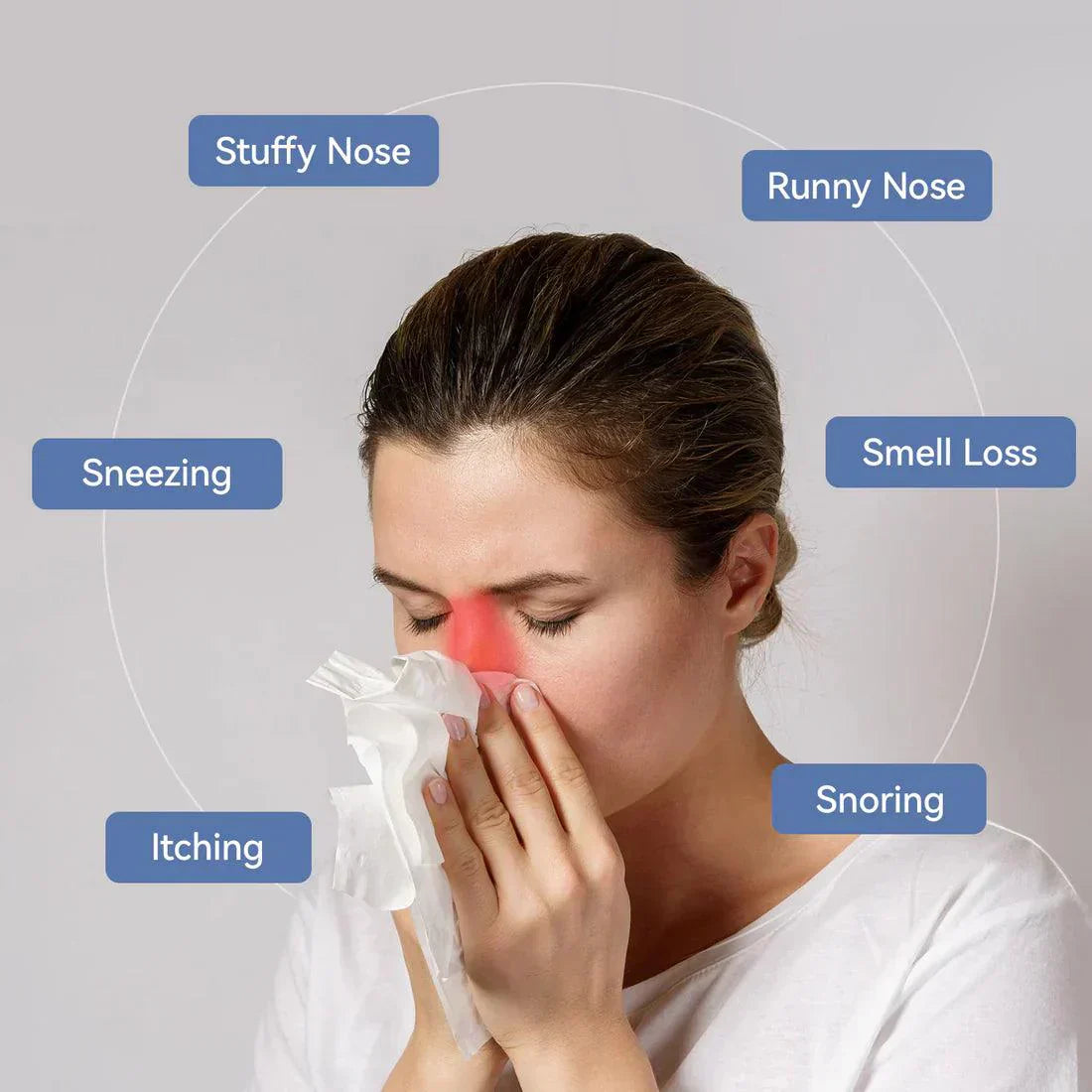 Raxiva-infrared nasal device sinus allergy relief
