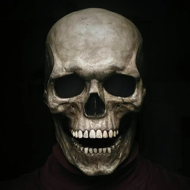 Raxiva-movable mouth skull mask halloween full head mask