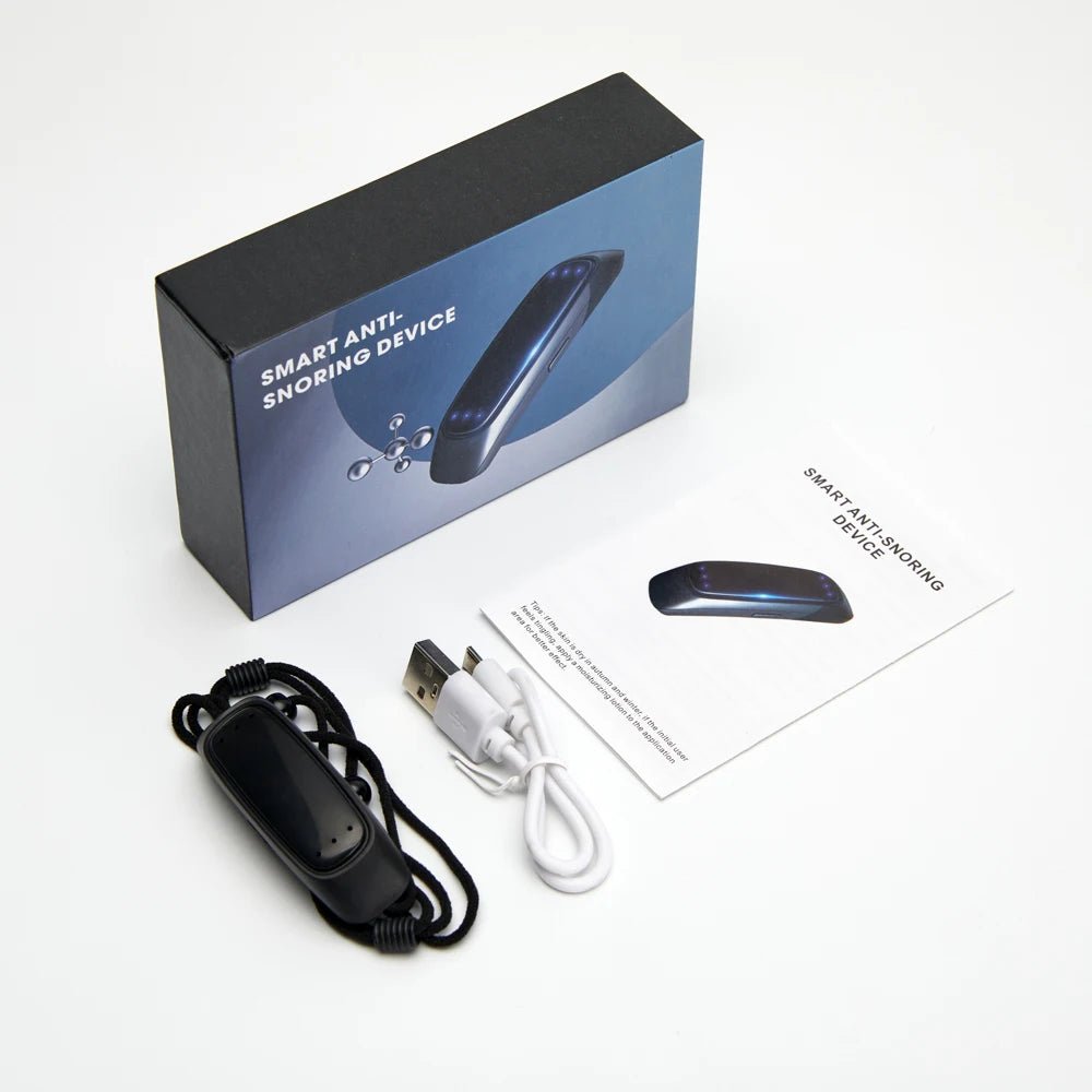 Raxiva-portable usb rechargeable anti snoring device smart sleep aid
