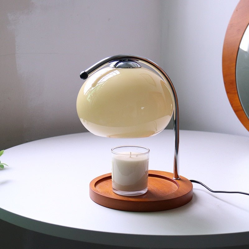 Raxiva-retro glass dimmable candle warmer lamp aromatic atmosphere