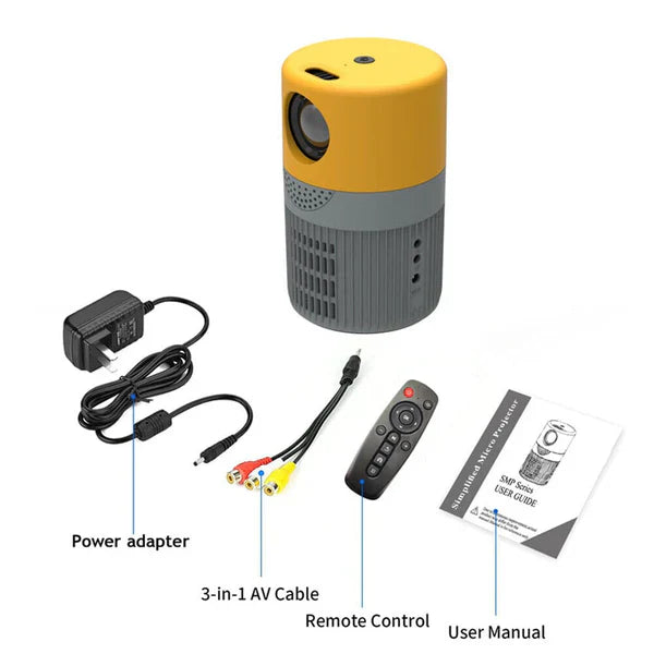 Compact Travel Projector for Movies On-the-Go