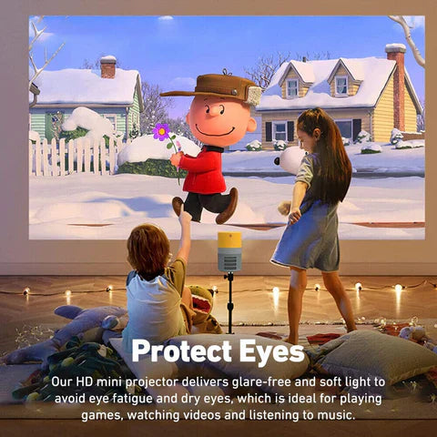 Compact Travel Projector for Movies On-the-Go
