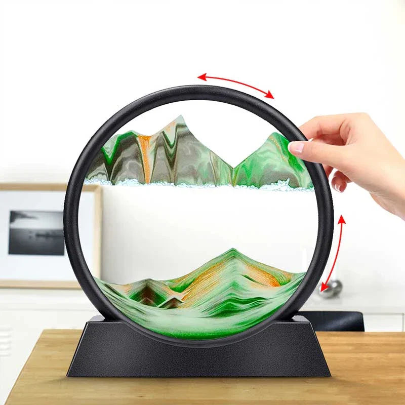 Raxiva-mirage temporel sablier 3d paysage en mouvement