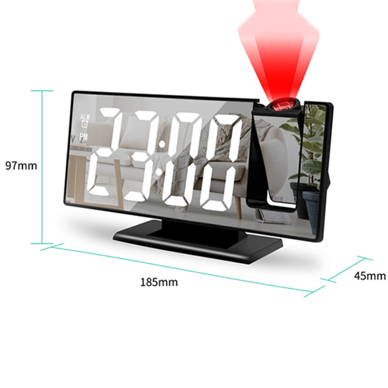 Raxiva-reveil numerique multifonction avec projection led